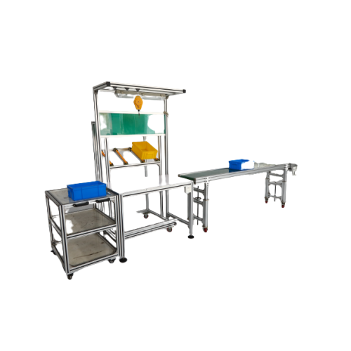 Sistema de ensamblaje de perfil de aluminio para línea de producción manual